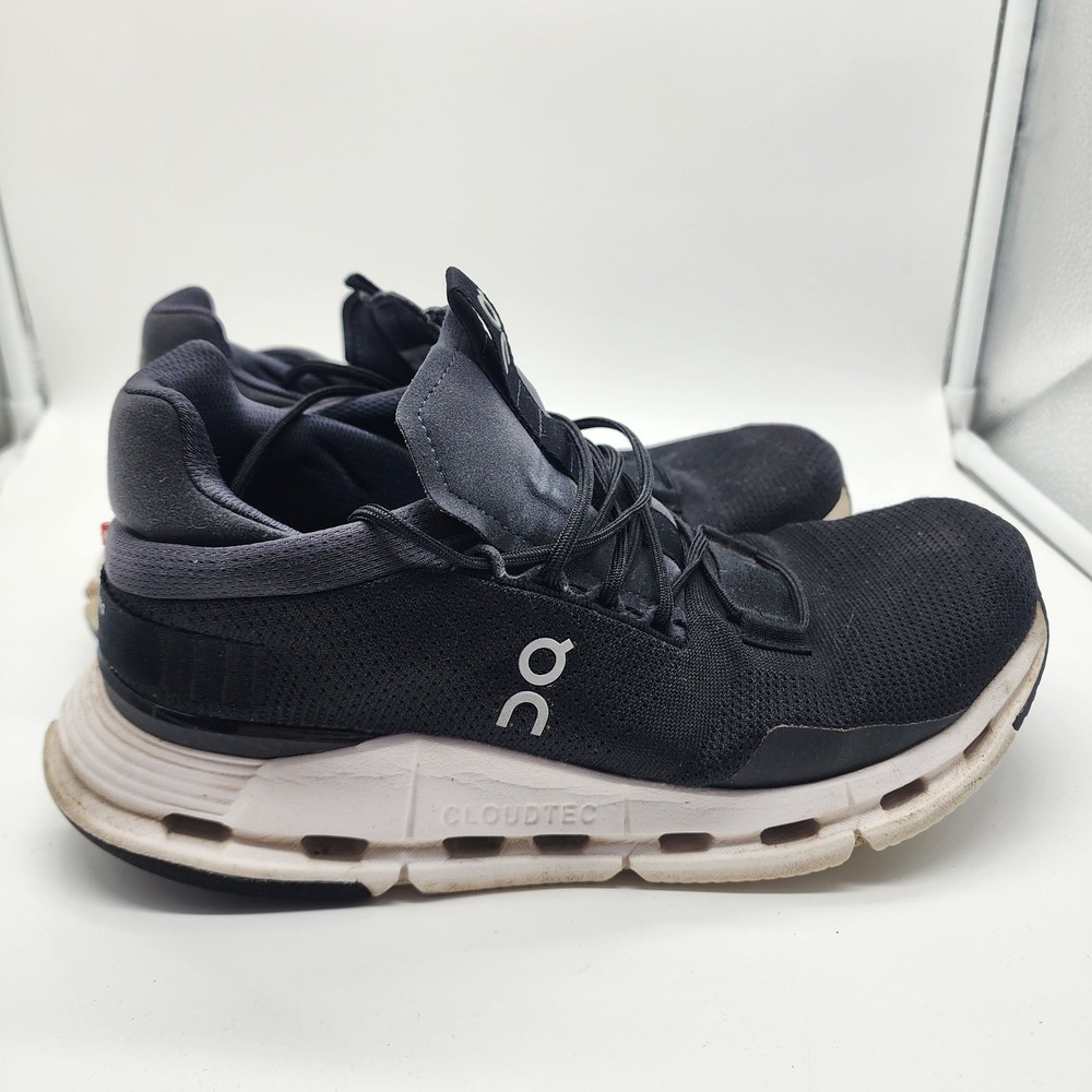 On Running Cloudnova Black Eclipse Mens Sneakers 26.99116 Size 8 CloudTec Shoes - Picture 4 of 8